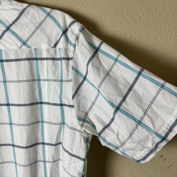 BILLABONG Plaid Cotton Short Sleeve Button Up Shirt Size XL - Picture 8 of 8
